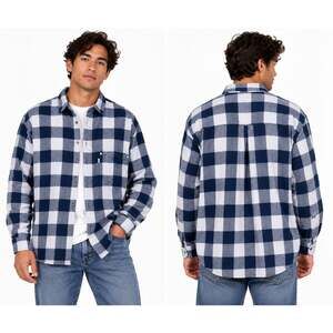 Levi’s SilverTab Oversized Plaid Shirt Men’s Large NWT